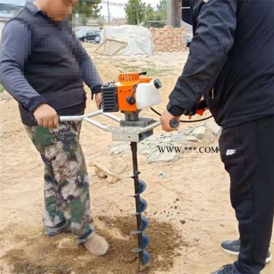 圣魯機械 栽樹種植鉆坑機 家用大馬力打眼機 林業鉆坑機 家用手提式挖坑機