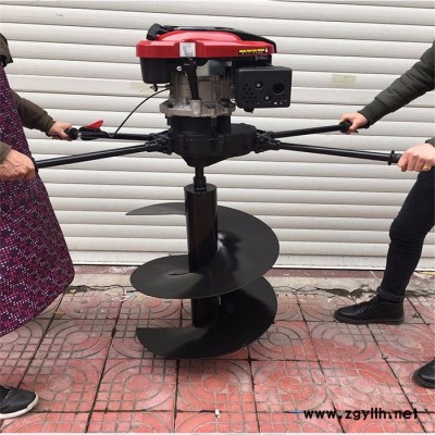 小型植樹(shù)挖坑機(jī)汽油便攜式路燈桿打洞機(jī)   光伏樁挖坑機(jī)