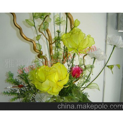水晶花絲網花材料-水晶花絲網花材料