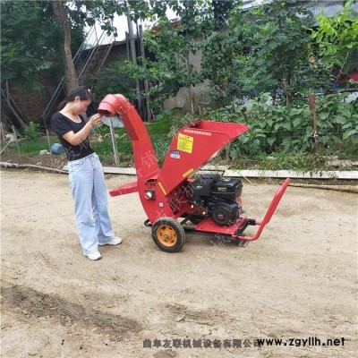 戶外多功能樹枝粉碎機 手推汽油柴油碎枝機 大馬力果園農場碎木機