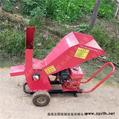 干濕兩用樹枝柳條粉碎機 農田雜草殘枝粉碎機 柴油手推粉碎機