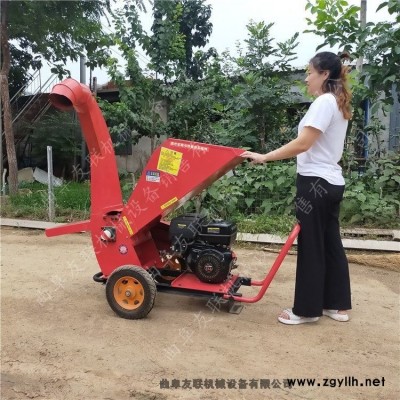 農用樹枝園林粉碎機果園園林碎枝機風冷柴油枝條切碎機碎枝機