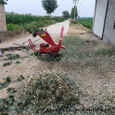 廠家直銷枝條打碎機 15馬力汽油電啟動碎枝機 園林小型樹枝粉碎機