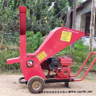 移動綠化修剪枝條碎木機大型園林樹枝粉碎機柴油木材粉碎機